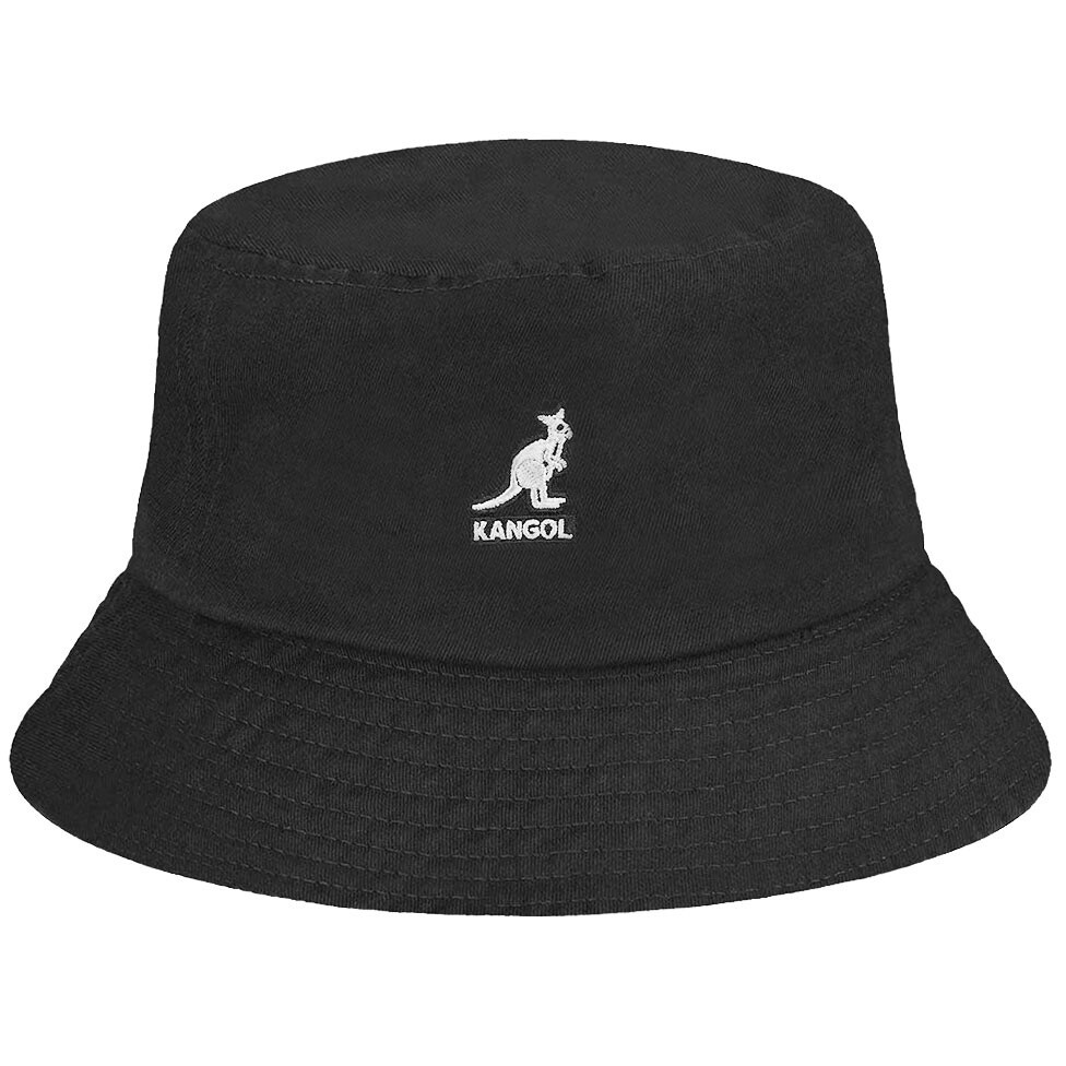 Washed Bucket, Colour: Black, Size: Small