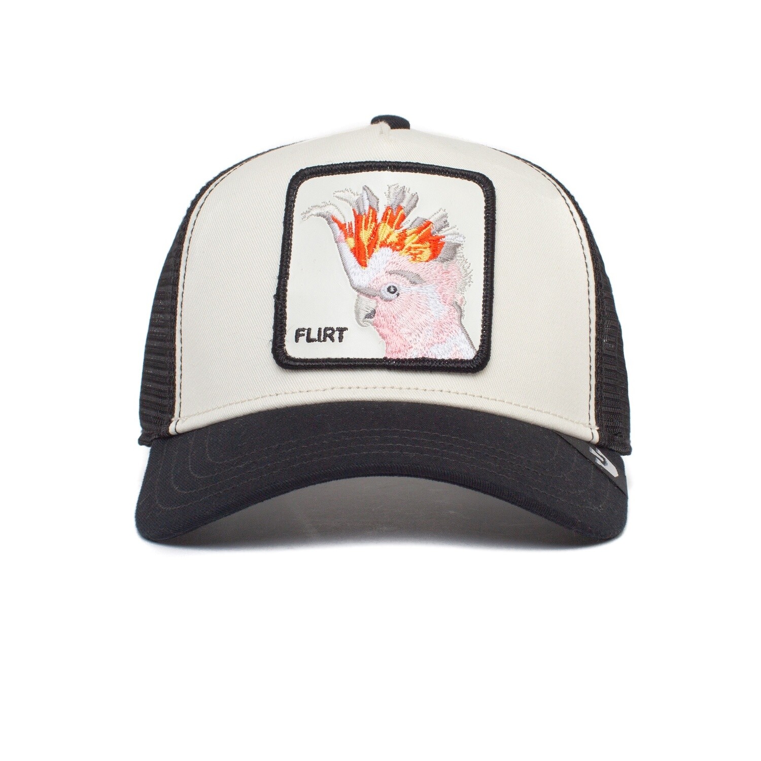 The Flirty Bird Animal Farm Snapback Trucker - White
