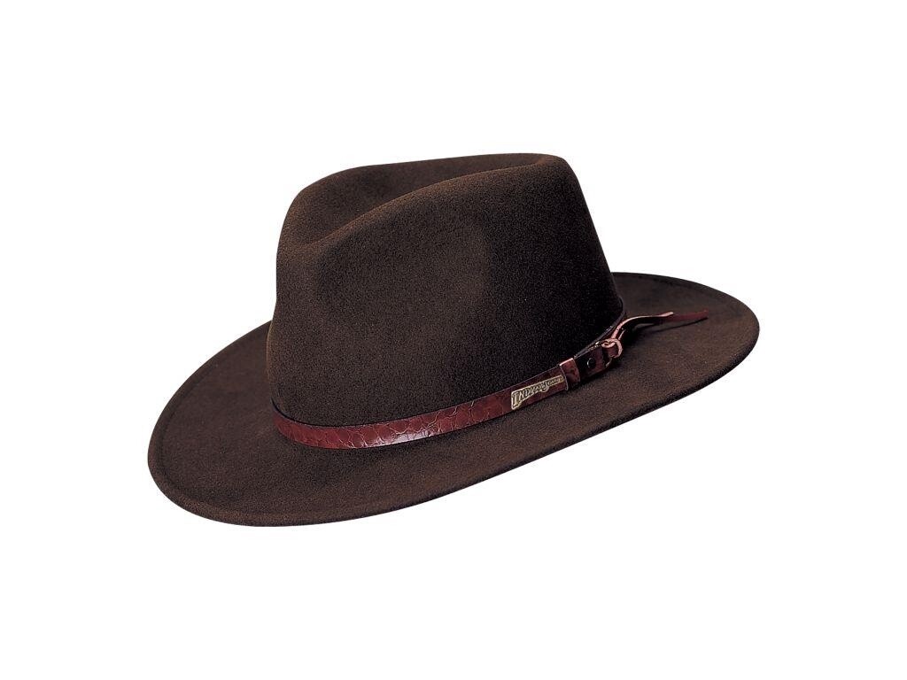 Last Crusade Crushable Wool Felt Outback, Colour: Brown, Size: Medium