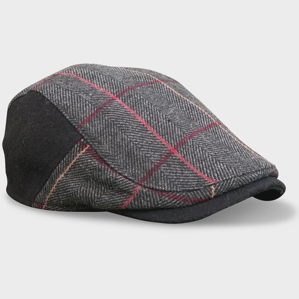 The Whiskey Smoke &amp; Rye Plaid Boston Scally Cap, Size: Small