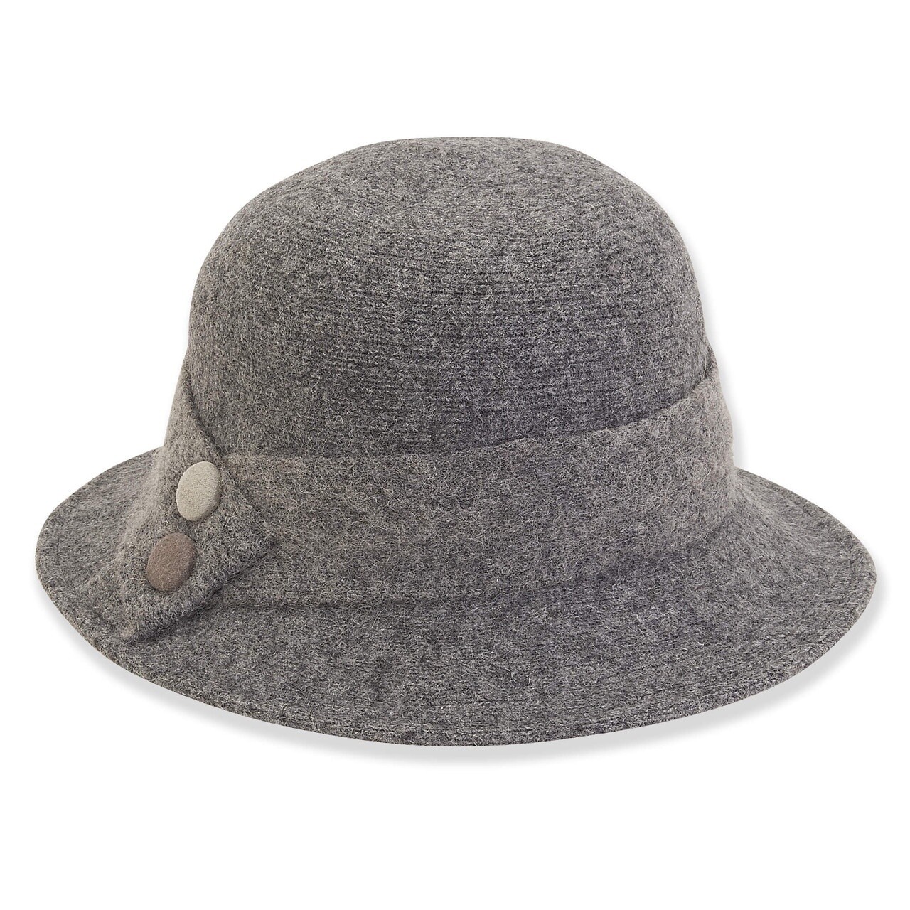 AD1325 Soft Wool Bucket, Size: O/S, Colour: Grey