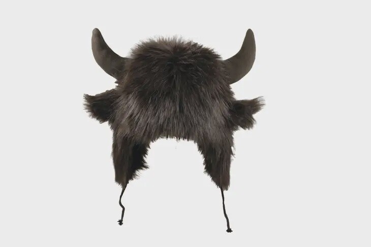 Faux Fur Bull Hat |1109