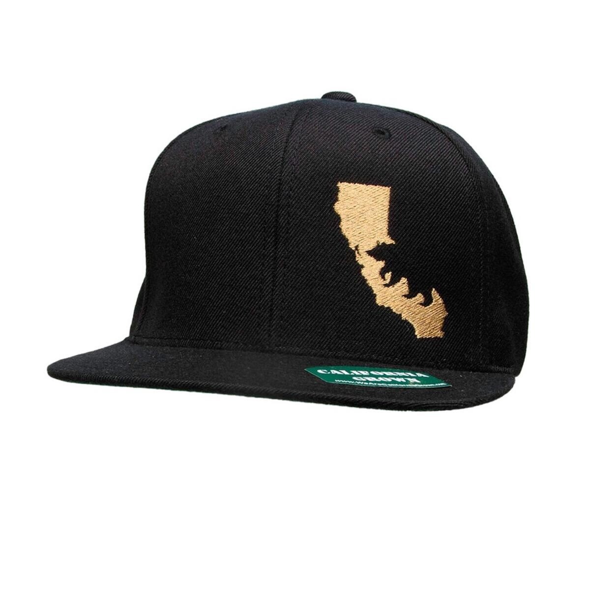 Silhouette Logo - Light Brown Thread on BLACK - Classic SnapBack