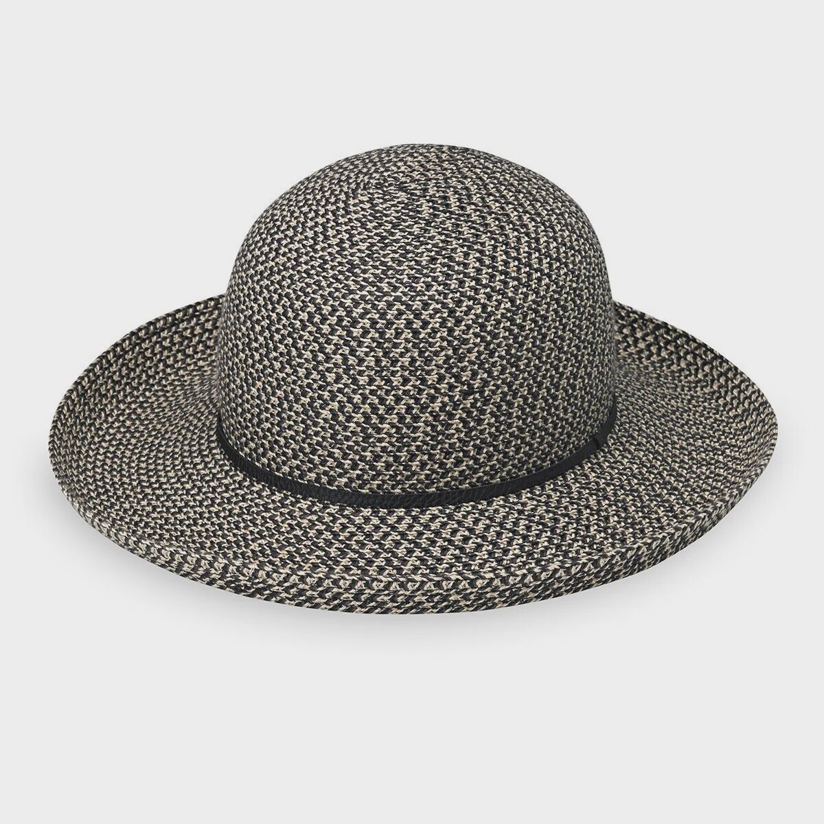 Amelia Upturned Brim w/ Rounded Crown, Colour: Mixed Black, Size: O/S