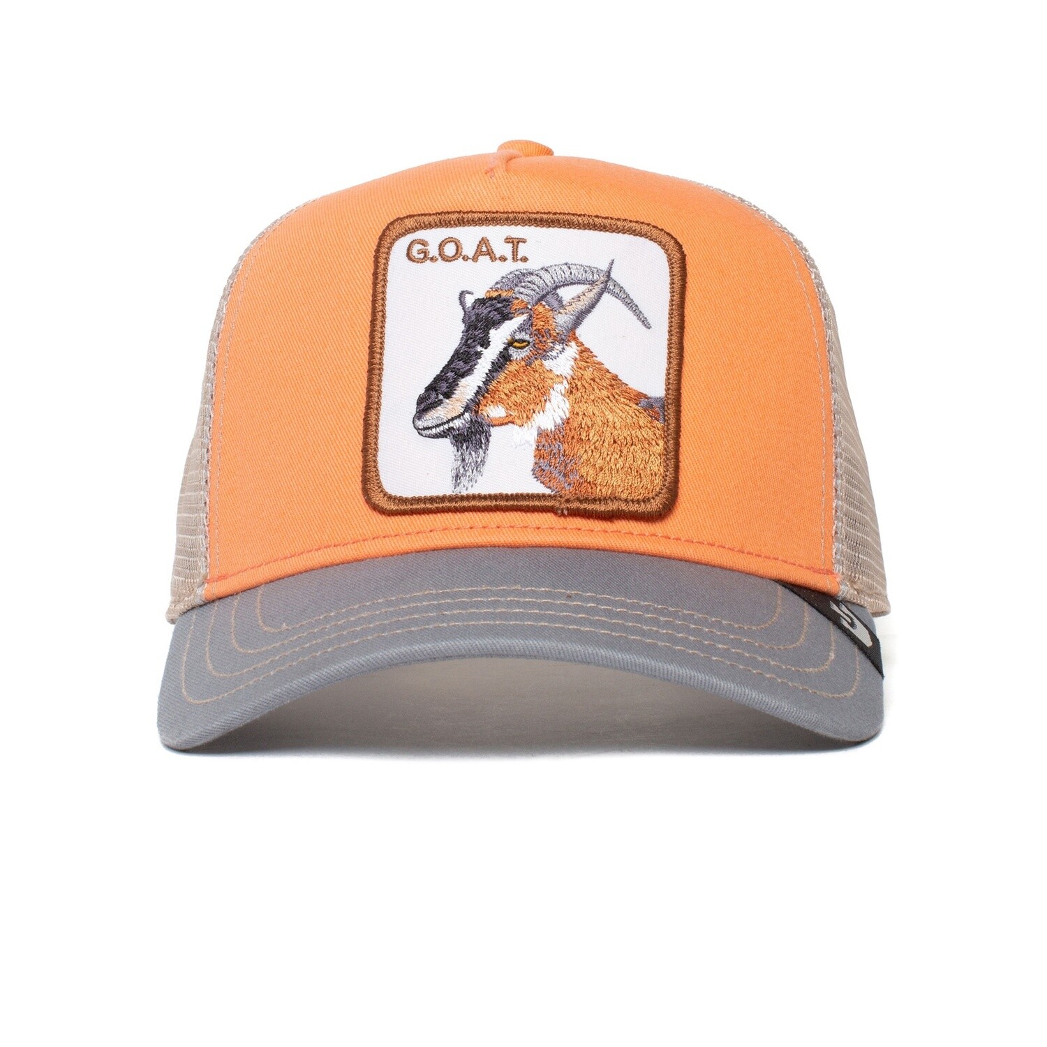 The Goat &quot;G.O.A.T&quot; Animal Farm Snpaback Trucker - Coral