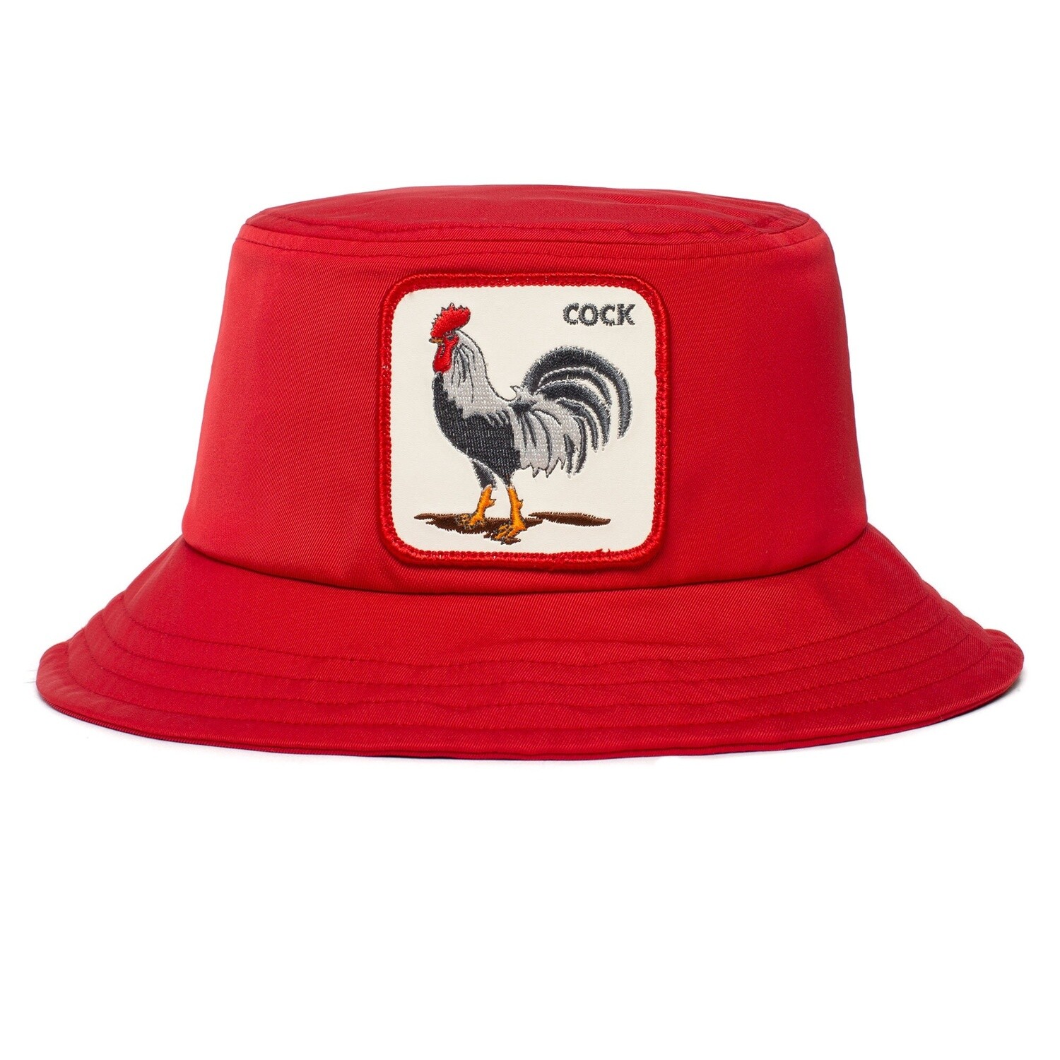 Rooster &quot;Cock&quot; Flex Bucket | Red, Size: Small/Medium