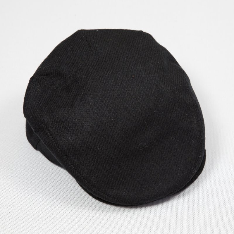 Irish Tweed Cap Black, Size: Small