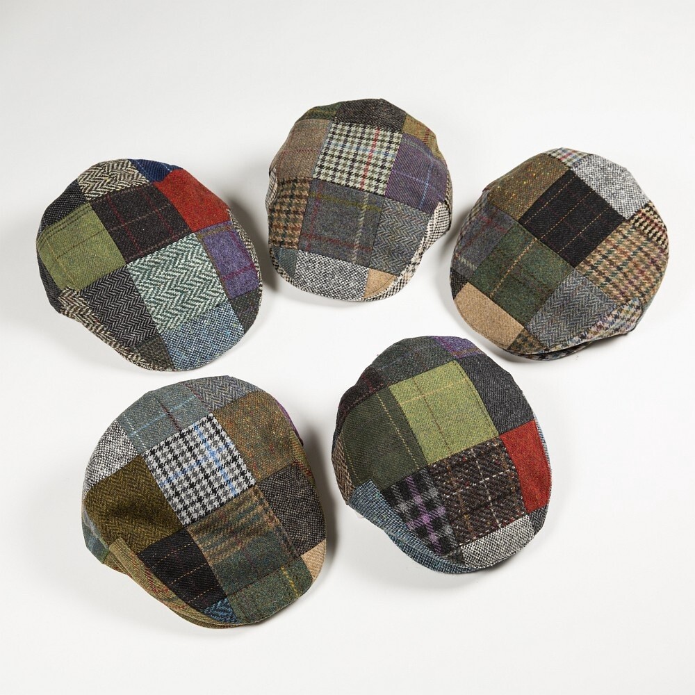 Irish Tweed Patch Cap, Size: Small