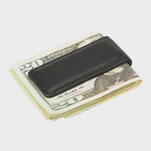 1557 | Long Magnetic Money Clip, Colour: Black