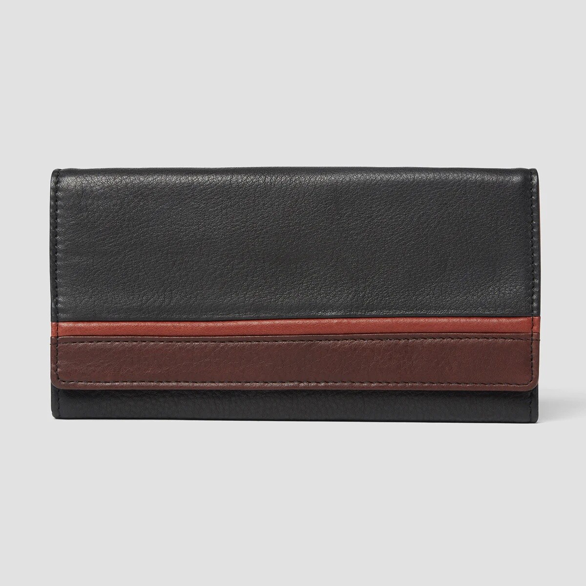 1406 | Card Case Wallet, Colour: Black Combo