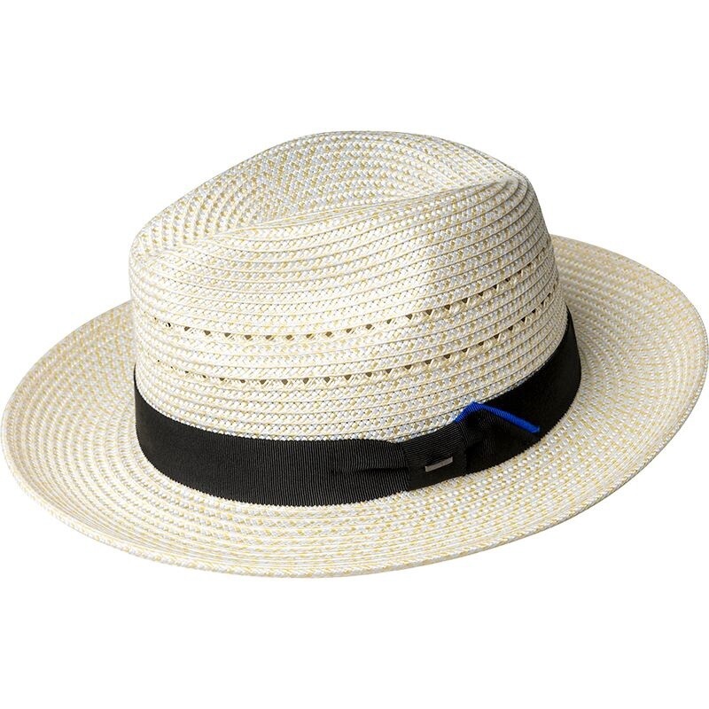 Eli Packable Braided Fedora, Colour: White, Size: Small