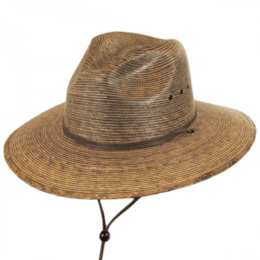 Rustic Palm Leaf Straw Hat, Size: S/M