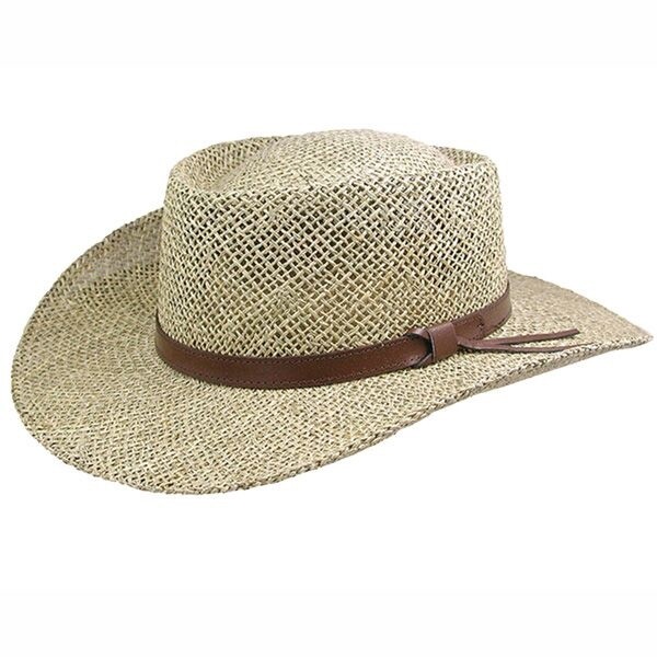 Gambler Seagrass Outdoor Hat, Size: S/M