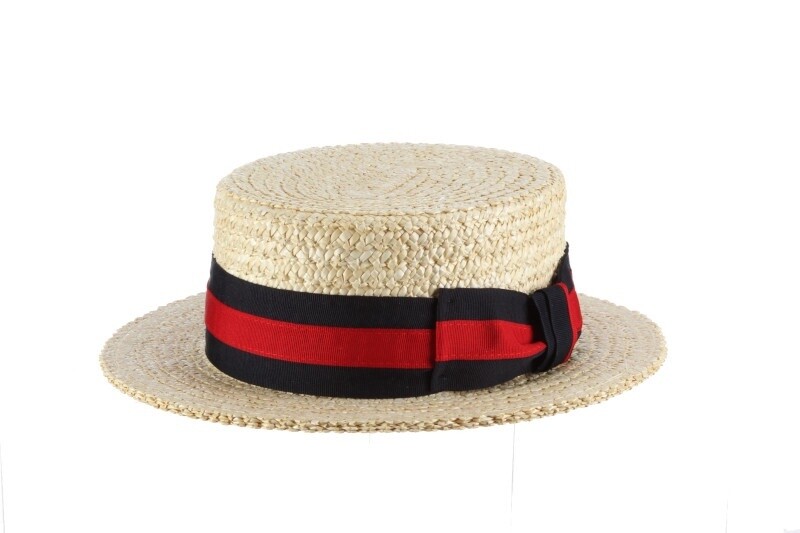 Gondola Straw Boater Hat, Size: Small