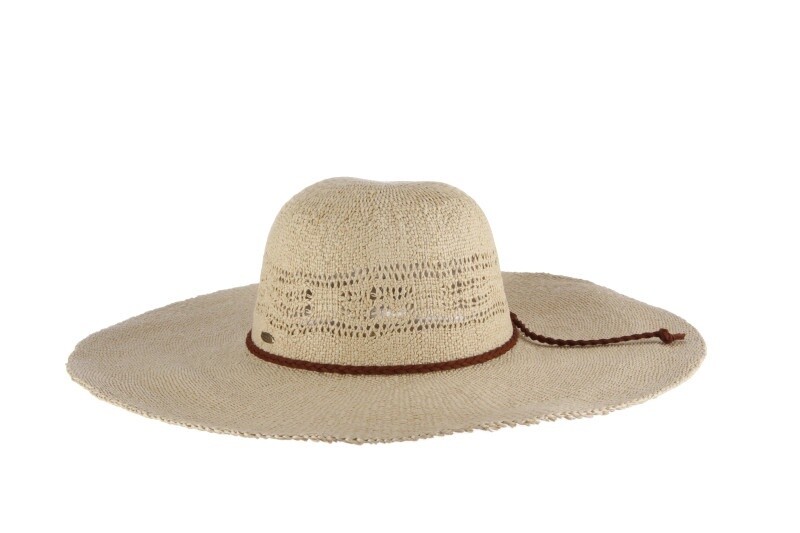 Eleanora Bangkok Toyo Round Crown, Size: O/S, Colour: Natural