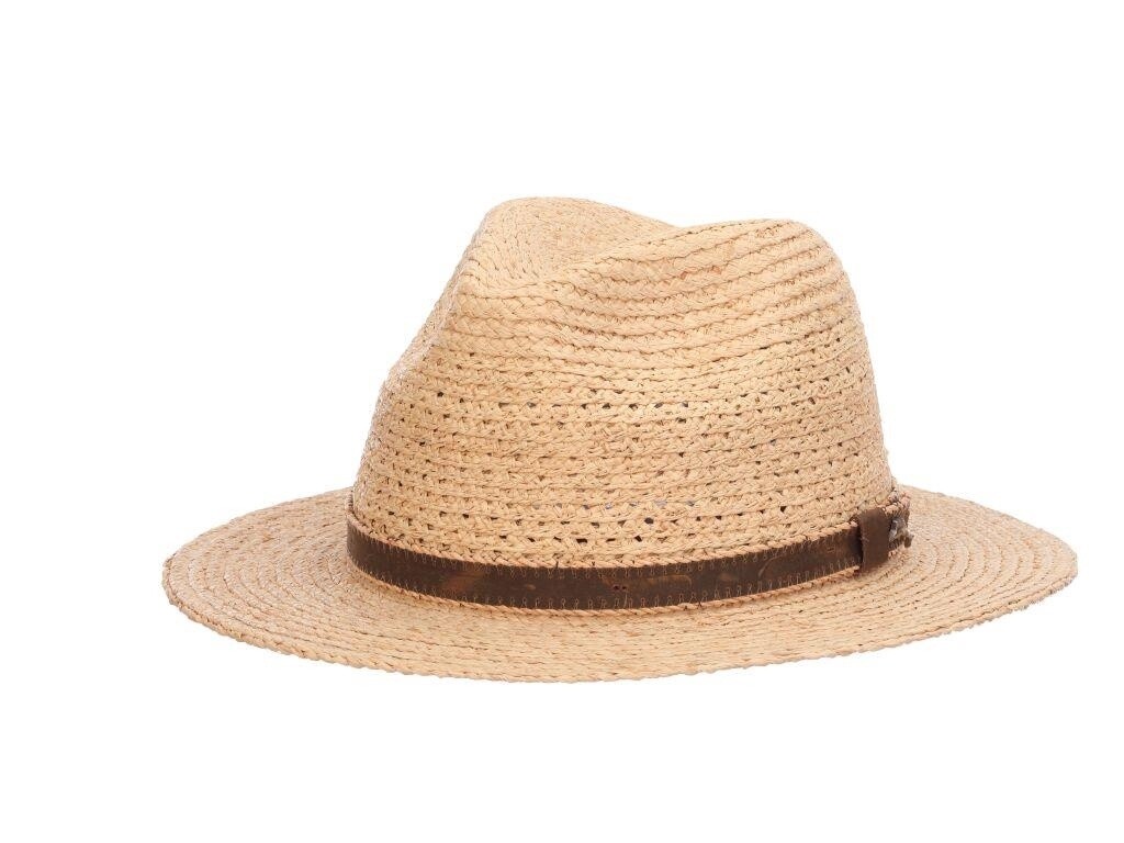 Inagua Vented Raffia Braid Safari Hat, Size: S/M