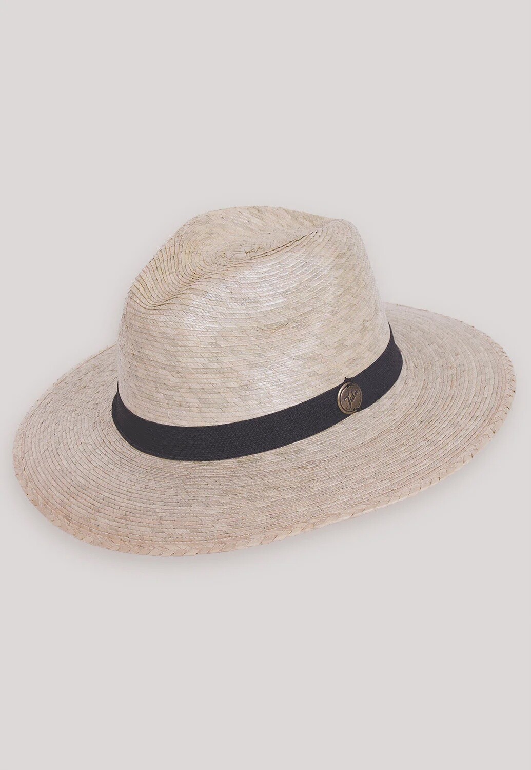 Explorer Black Band Palm Straw Hat, Size: S/M
