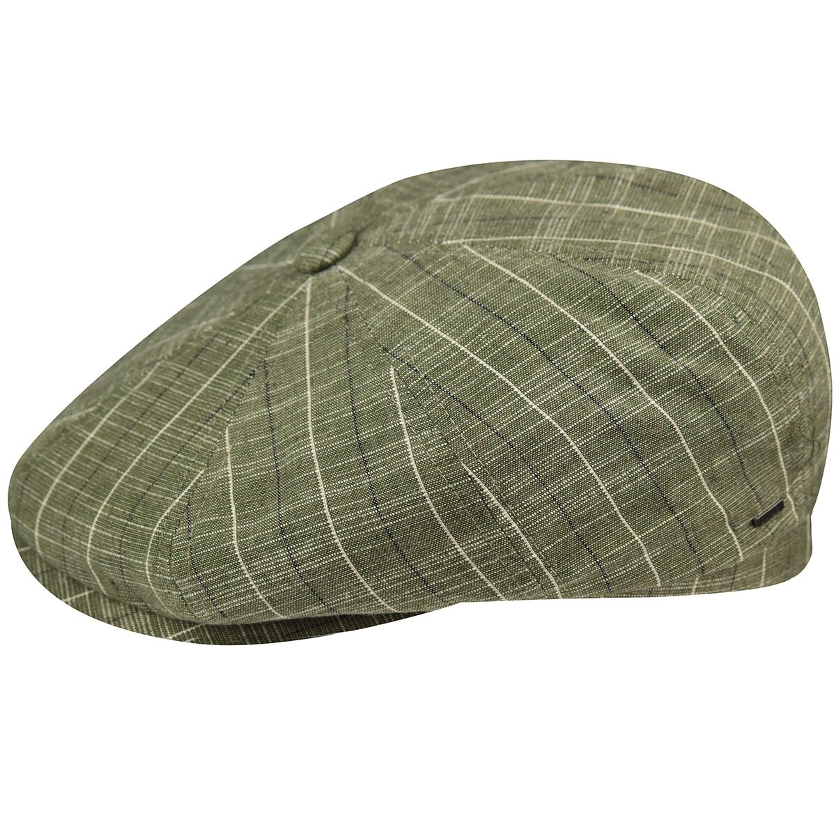 Helios Cotton Newsboy Cap, Size: Small, Colour: Sage