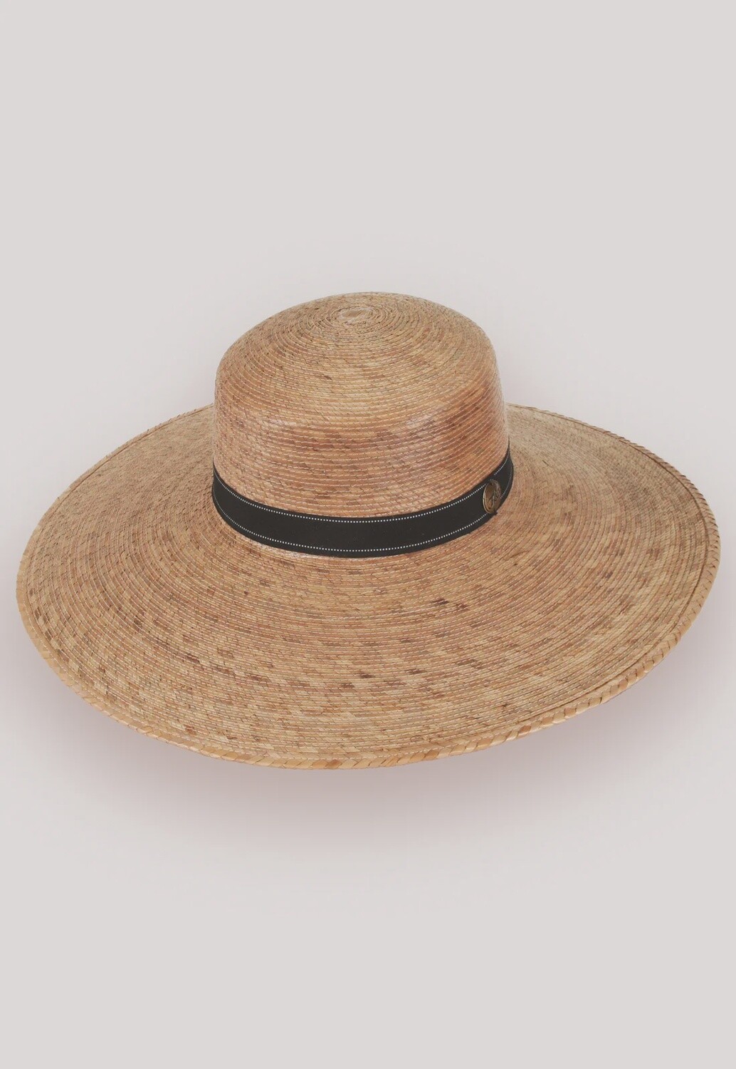 Catalina Black Band Wide Brim, Size: O/S