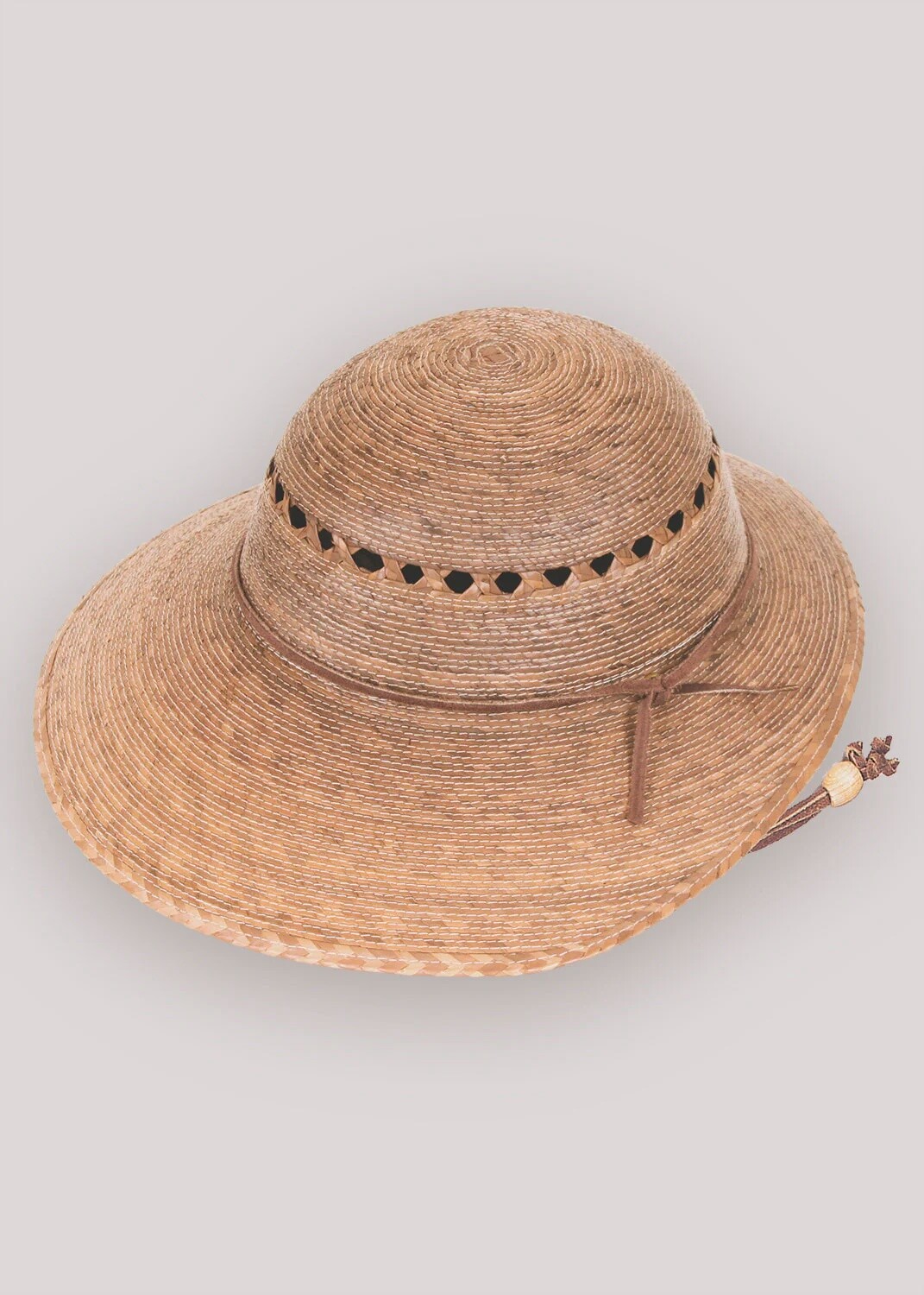 Laurel Lattice Vented Palm Straw Hat, Size: O/S