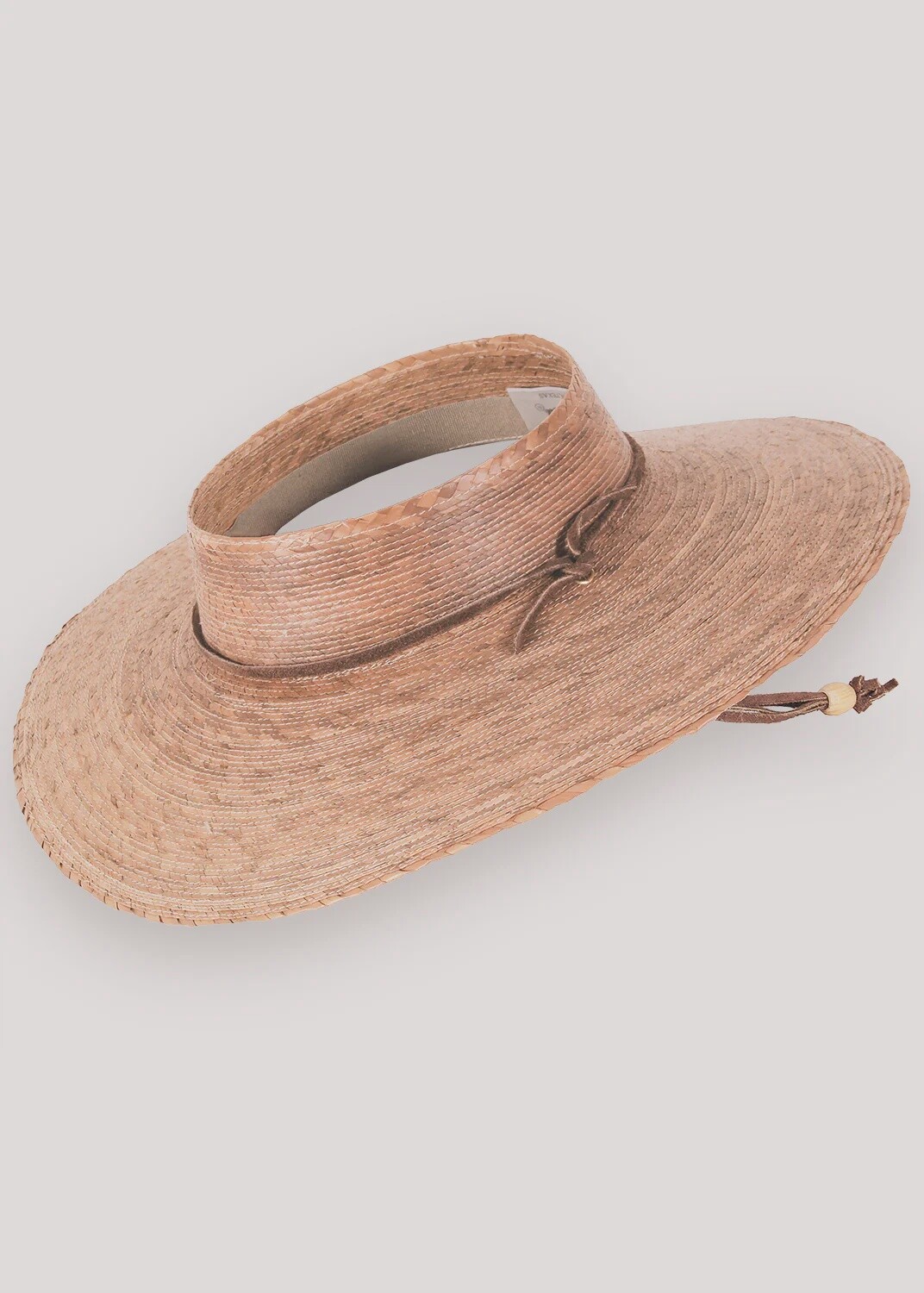 Open Crown Palm Straw Hat, Size: O/S
