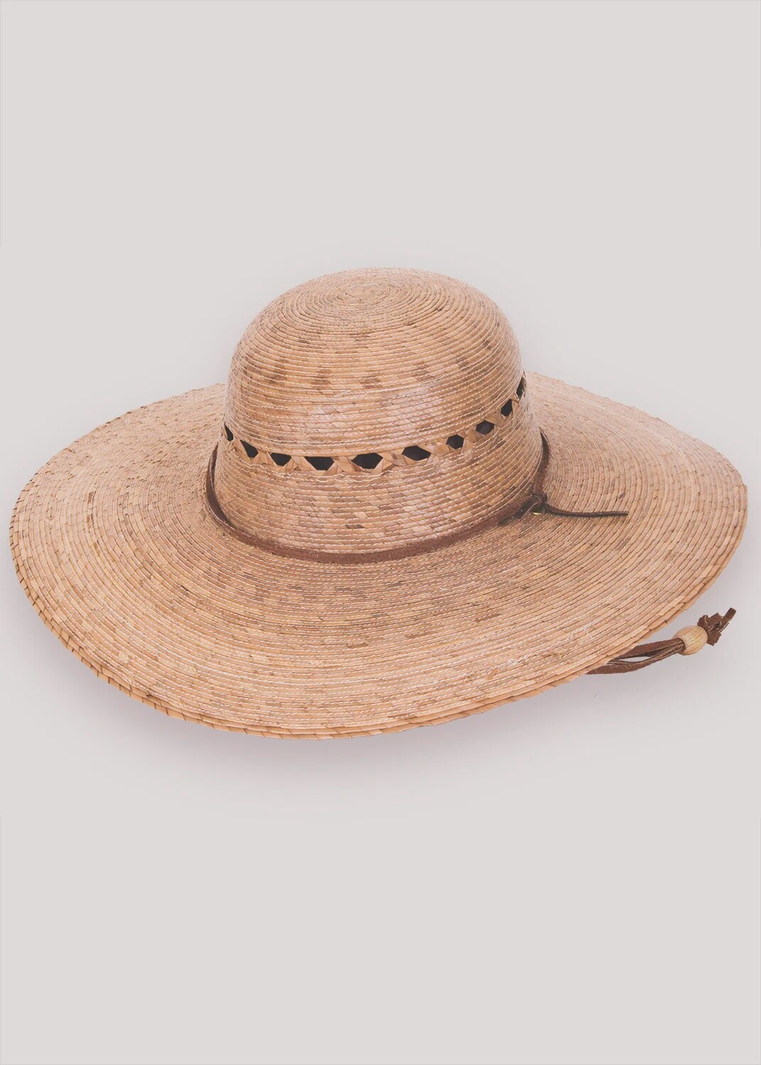 Ranch Lattice Palm Straw Hat, Size: Small