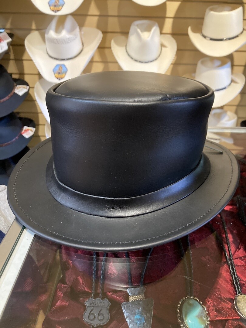 Leather Top Hat