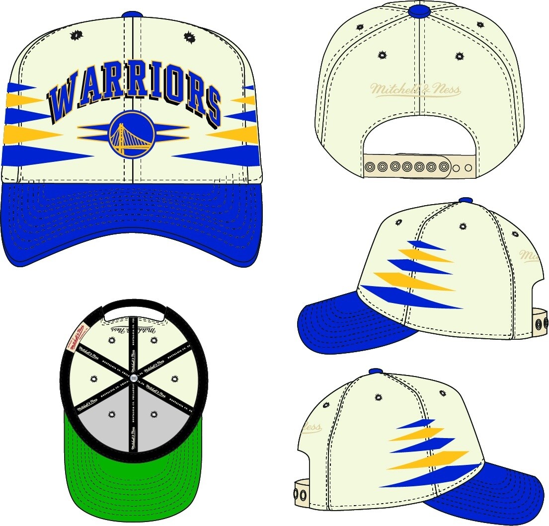 NBA Off-White Diamond Pro Snapback Warriors