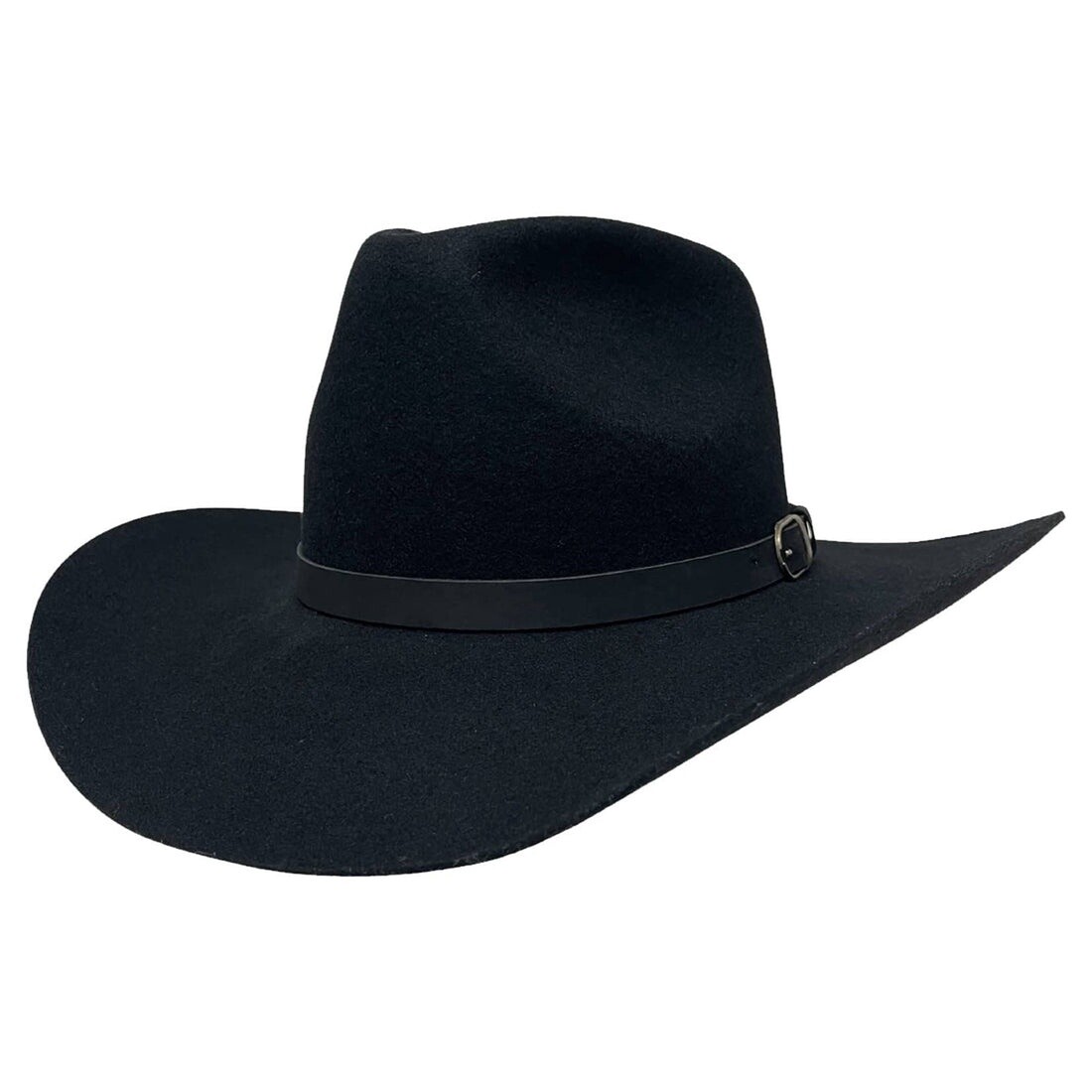 Jackson Felt Mens Black Cowboy Hat Western Hat Band, Size: Small, Colour: Black
