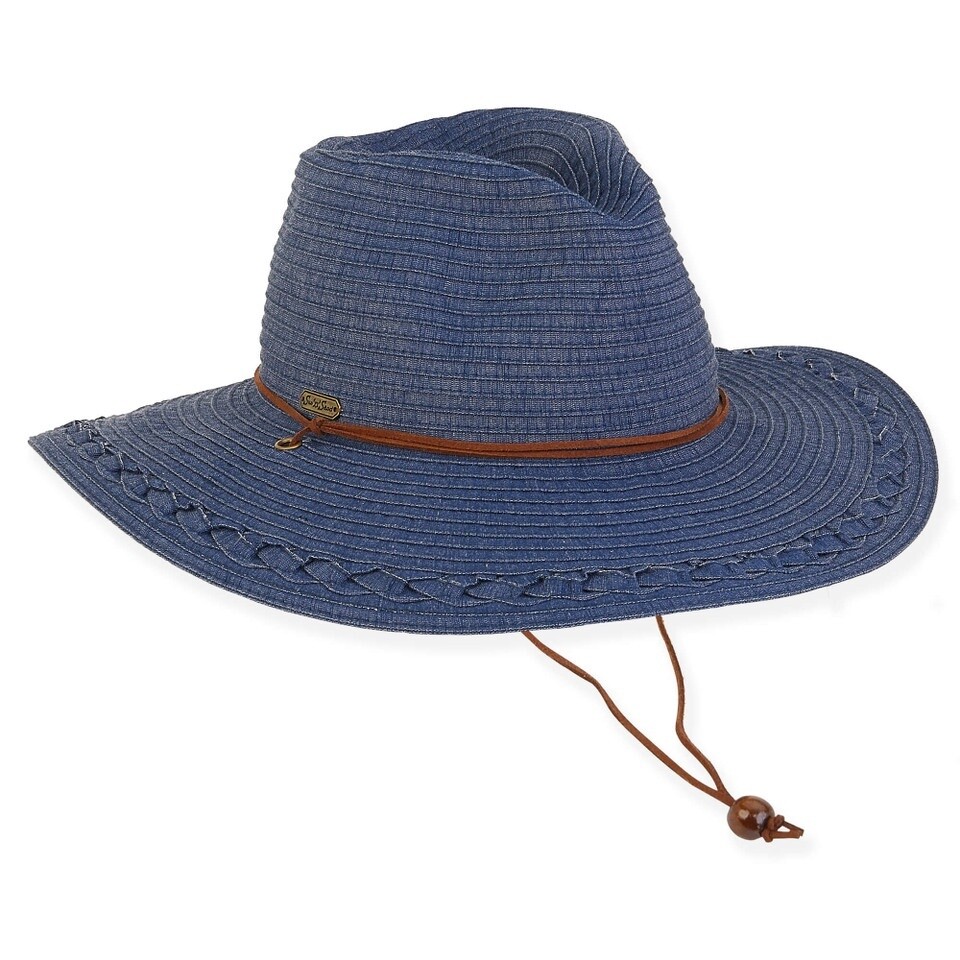 HH2965 | Zonte | Women&#39;s Ribbon Safari Hat, Size: O/S, Colour: Navy Blue