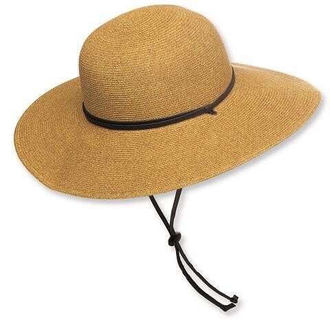 Beacon - Paperbraid Garden Hat with Chin Cord, Colour: Coffee, Size: Medium