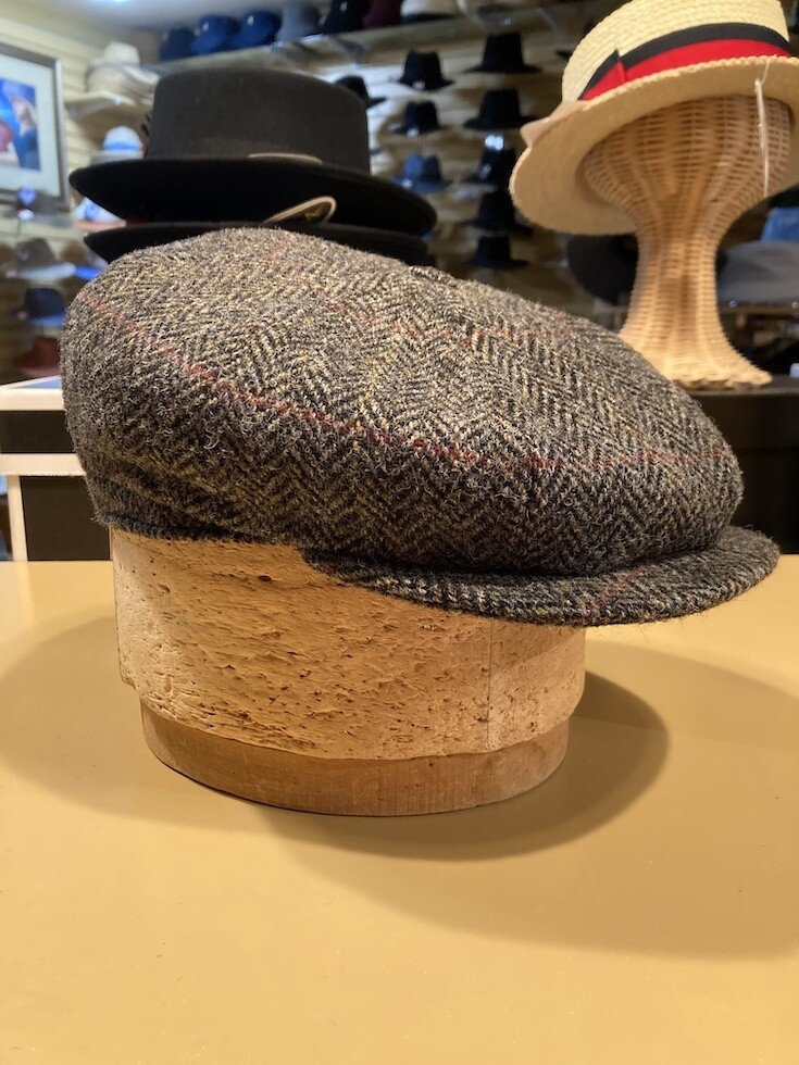 201 Relax 4737 | Harris Tweed Newsboy Cap, Size: 57 Medium