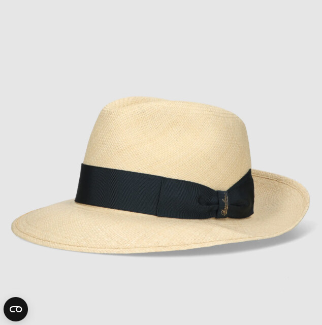 Amedeo Genuine Panama Quito Wide Brim Grade 3 Handwoven Hat, Size: 57 Medium