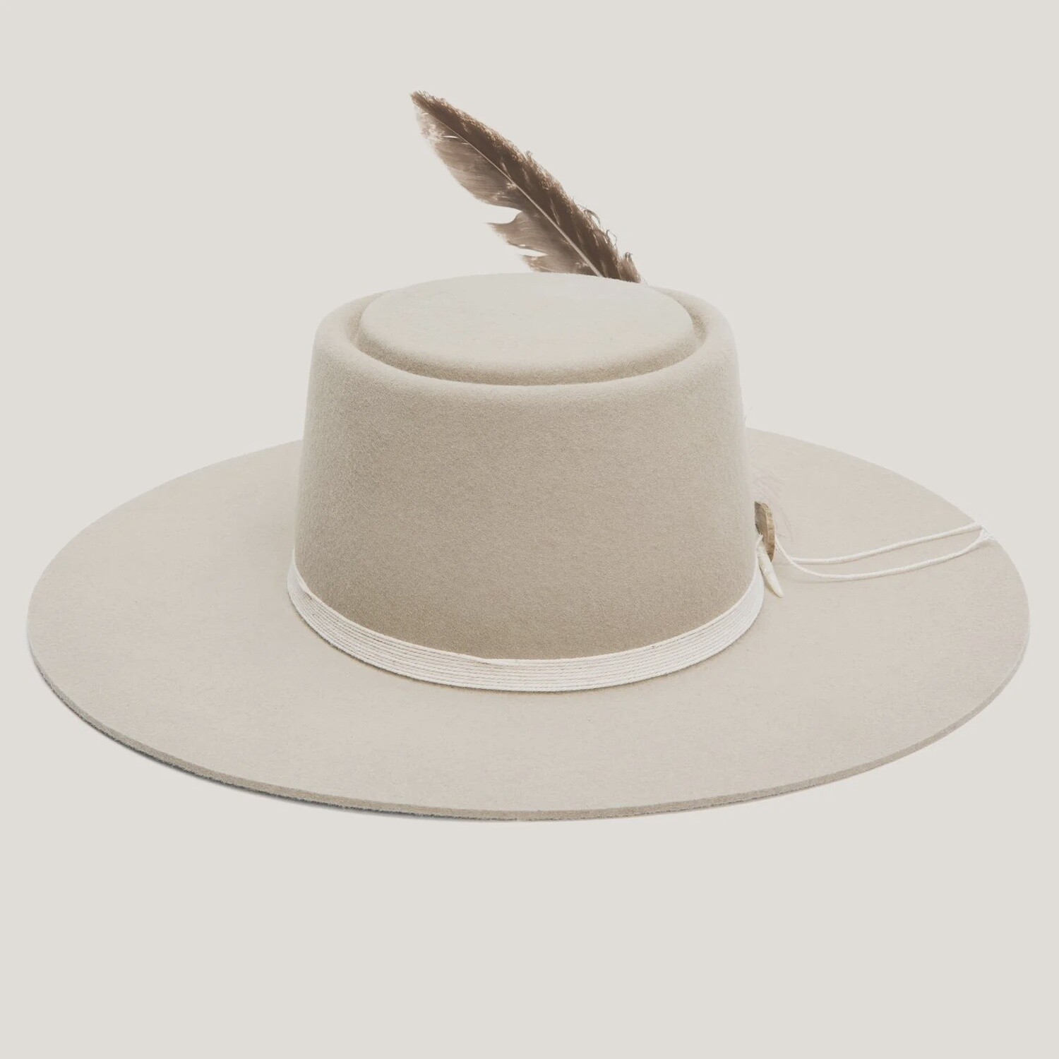 Batterson Wool Felt Gambler Hat, Colour: Sand, Size: Small