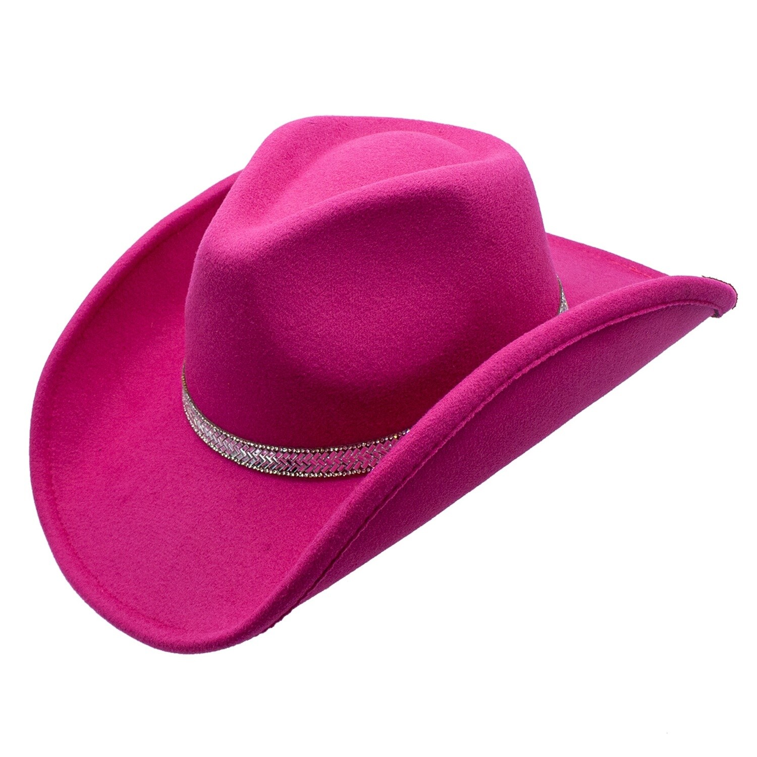 Dolly Western Hat, Size: Adjustable, Colour: Hot Pink