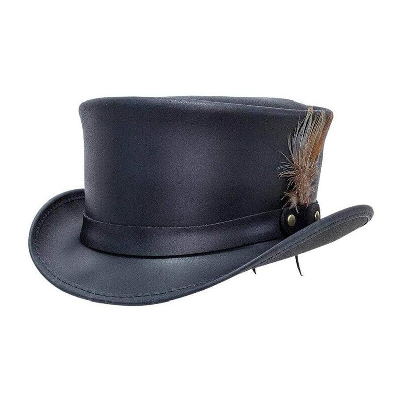 Marlow | Mens Leather Top Hat | LT Hat Band