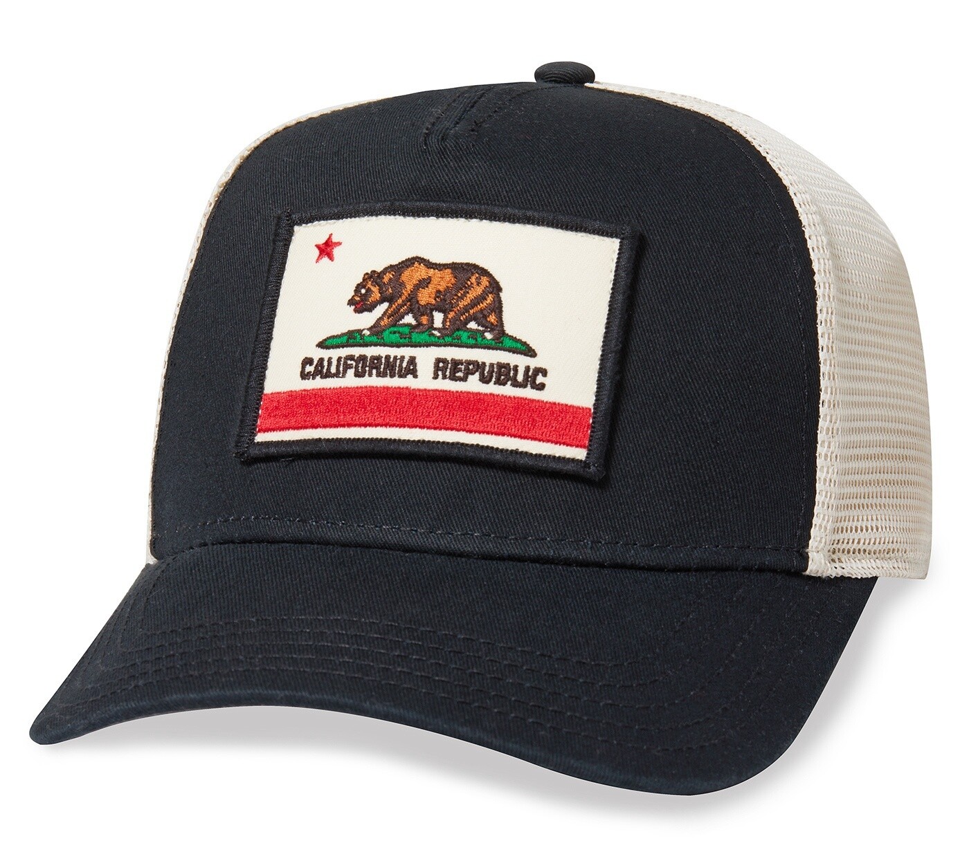 California Valin Patch Trucker Cap | Black
