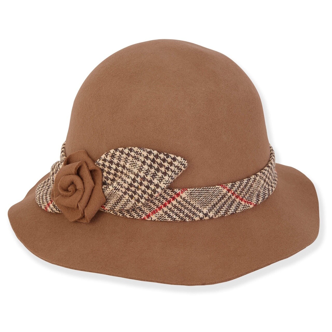 AD1562 Ash | Women&#39;s Wool Felt, Size: OSFM Adjustable, Colour: B Tan