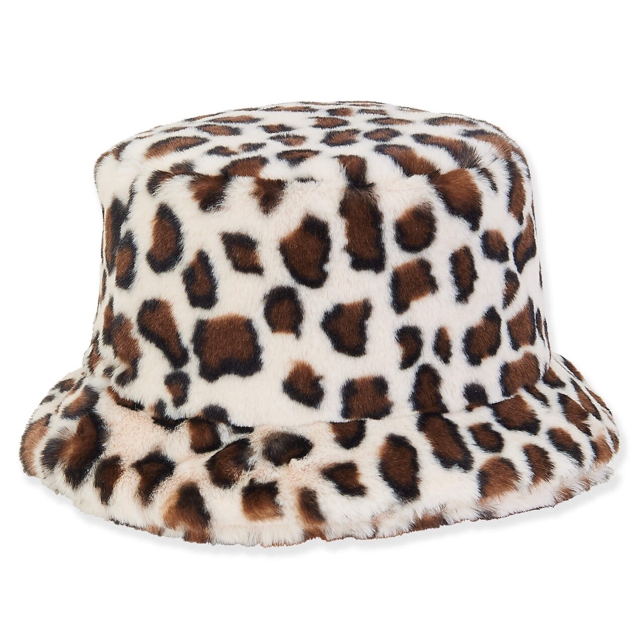 AD1470 Animal Print Bucket, Size: OSFM Adjustable, Colour: A Beige