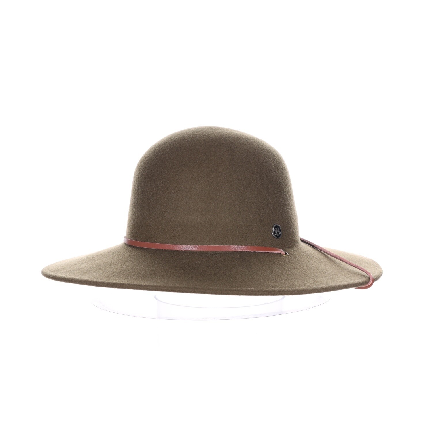 Humble Quest Wool Felt Open Crown Hat, Size: OSFM Adjustable, Colour: Olive