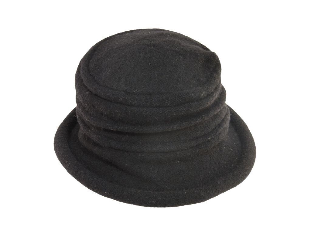 Tula Boiled Wool Cloche Hat, Size: One-Size, Colour: Black