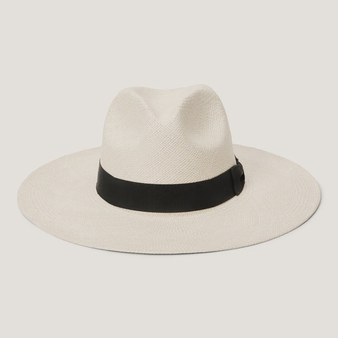 The Naturalist Straw Hat, Size: Small, Colour: Natural/Black