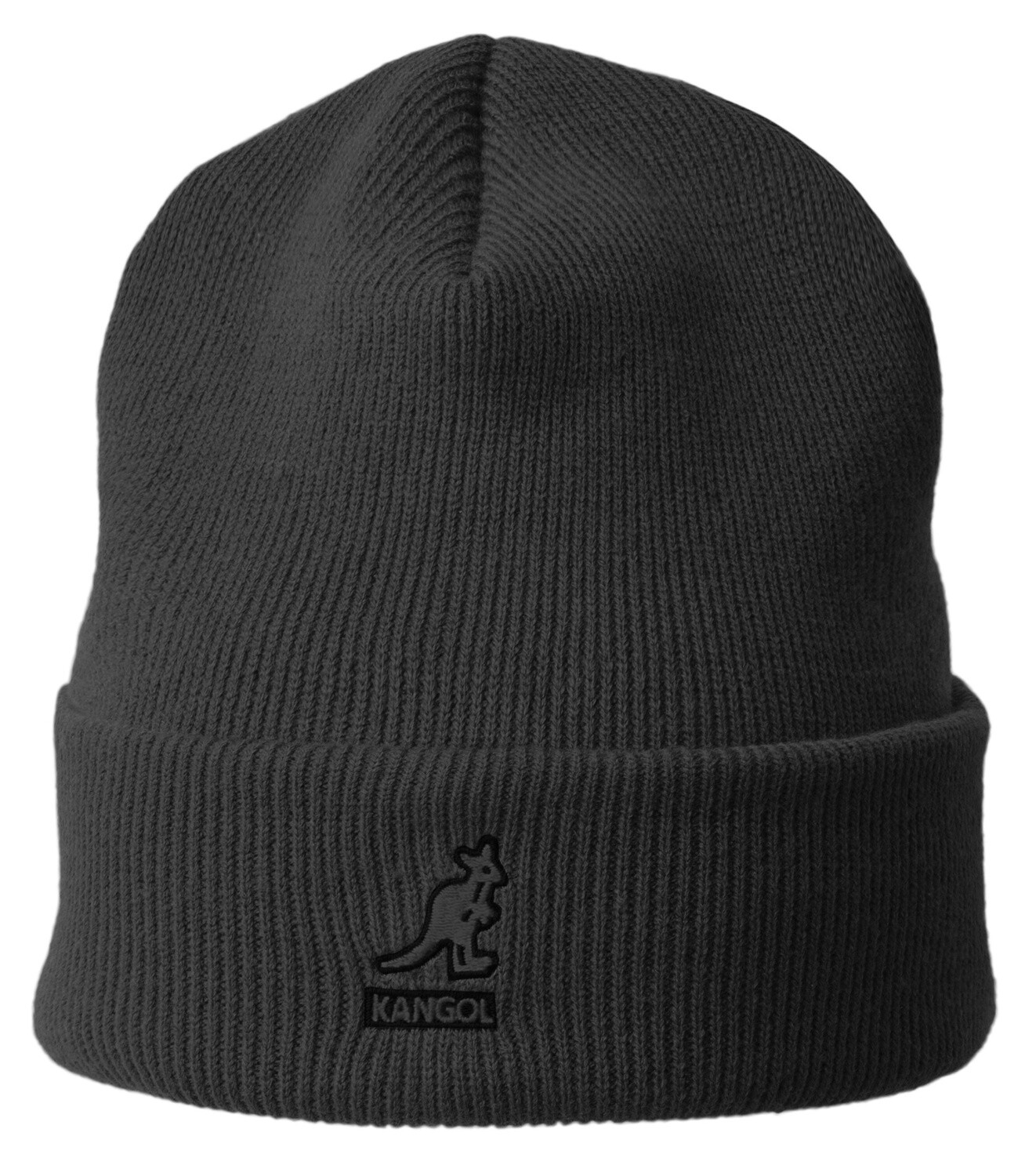 Acrylic Pull-on Beanie, Size: O/S, Colour: Black/Black