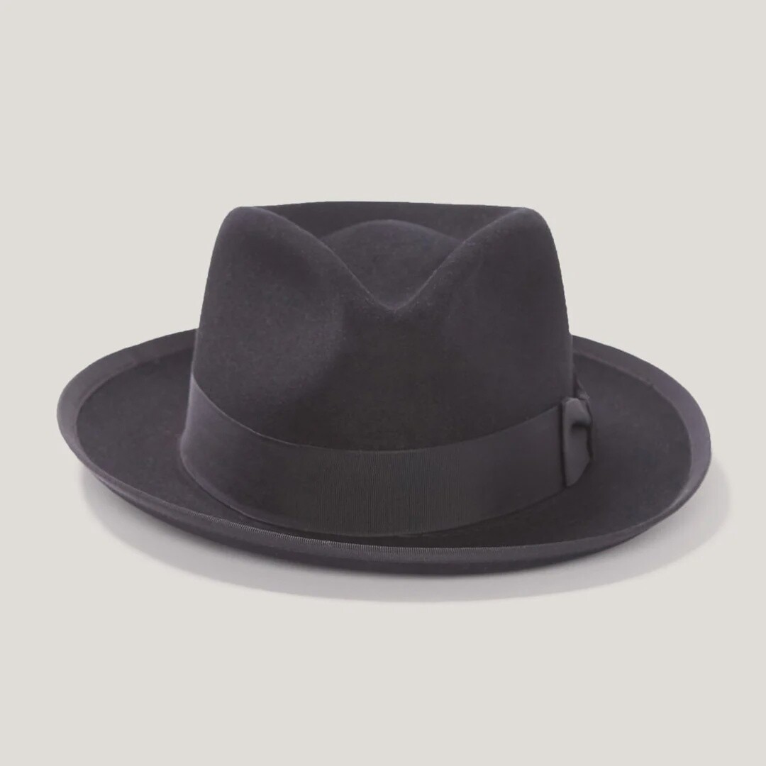Whippet Fedora, Colour: Black, Size: 7