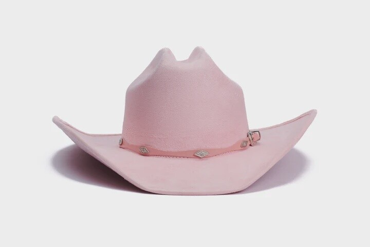 Dolly Faux Suede Western Hat, Size: Small