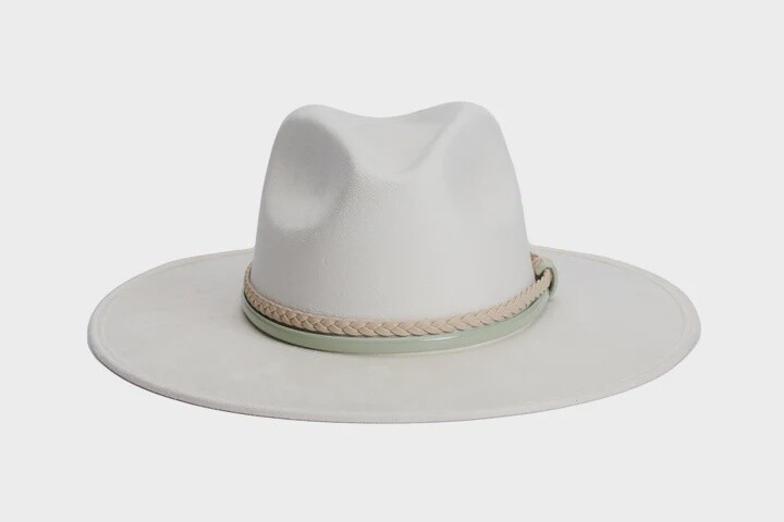 Mont Blanc Faux Suede Rancher Hat, Size: Medium