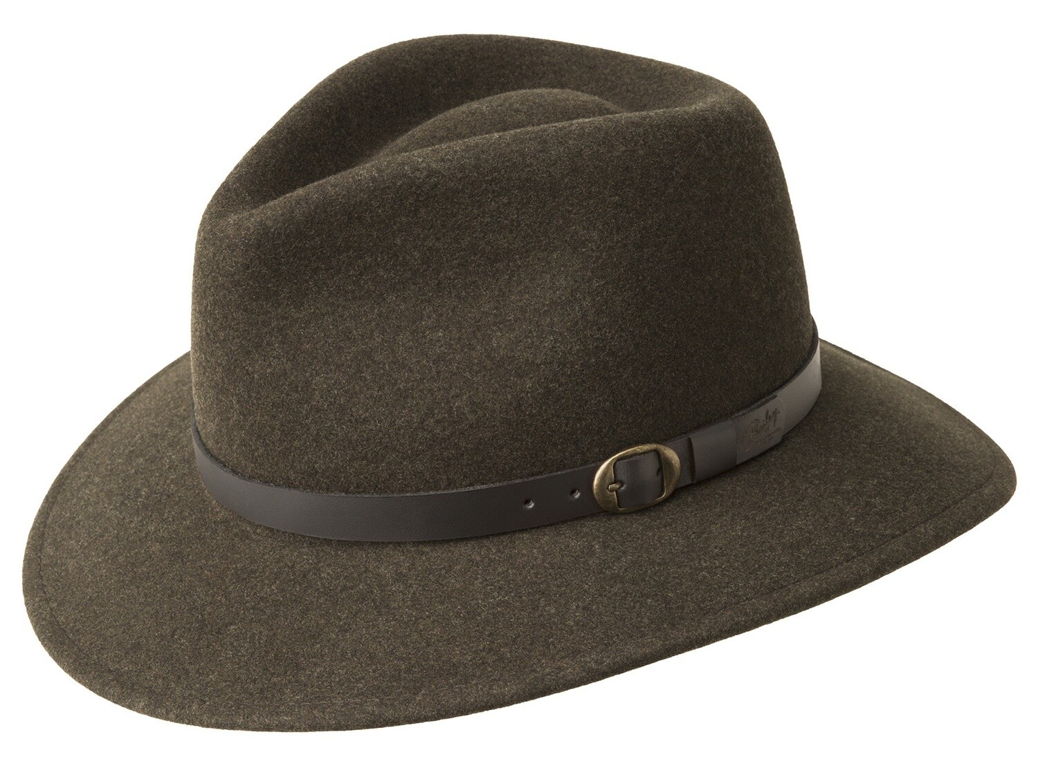 Briar Merino Wool Teardrop Fedora Hat, Colour: Woodland Mix, Size: Small