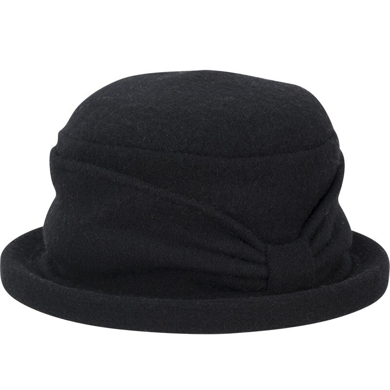Silva Boiled Wool Cloche Hat - One-Size, Size: One-Size, Colour: Black
