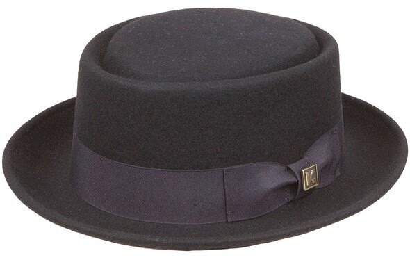 Pork Pie Wool Felt, Colour: Black, Size: Medium