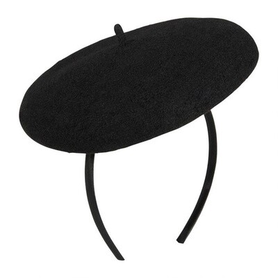 Élégant Bibi French Merino Wool Beret w/ Headband